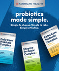 American Health Enzyme Probiotic Complex Plus, 20 Billion Microorganisms - Clinically Studied Strain - Advanced Support For Gas & Bloating* - Non-Gmo - 30 Capsules, 30 Total Servings