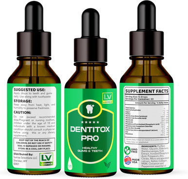 3 Pack - Dentitox - Dentitox Pro Drops For Teeth And Gums 3 Bottle For 90 Days, Dentitox Pro Healthy Gums Teeth, Dentitox Drops, Dentitoxpro For Gums And Teeth, Dentitox Gum Drops.