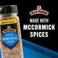 McCormick Grill Mates Seasoning, Montreal Steak, No MSG Added, Gluten Free, No Artificial Flavors, For Transforming Everyday Cuts of Meat and Vegetables into a Grilling Masterpiece, 11.62 oz
