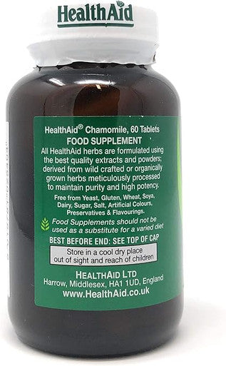 HealthAid Chamomile 2240mg 60 Vegetarian Tablets