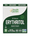 Health Garden Erythritol Sugar Free Sweetener - All Natural - Non GMO - Kosher- 50 Packets