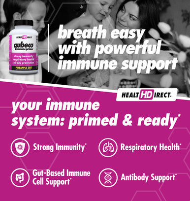 Health Direct, 7 in 1 Immune Support for Kids and Adults, Qubeco- Powerful Defense Blend of PUREWAY Vitamin C, D, Colostrum, Quercetin, Beta Glucan, Zinc, Selenium, 112 Vegetarian Tablets, Gluten Free