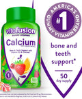 Viactiv Calcium Chews 60 Count & Vitafusion Calcium Gummy Vitamins 100 Count - Calcium Supplements For Bone & Teeth Support