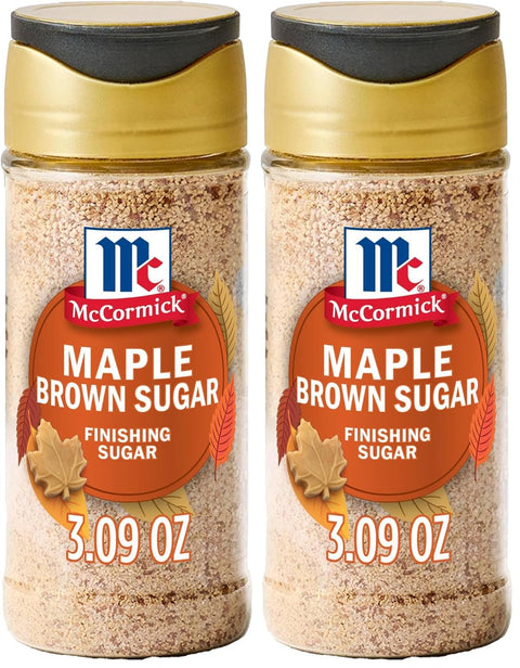 McCormick Finishing Sugar, Pumpkin Spice, Limited Edition, Sweet Blend of Warm Pumpkin Spices, The Perfect Finish for Cookies, Muffins, Pancakes, Bread, and More, 3.66 oz (Pack of 2)