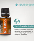 Nature s Fusions Nutmeg 100% Pure and Essential Oils 15 mL