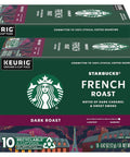 Starbucks K-Cup Coffee Pods, Dark Roast Hot or Iced Coffee, French Roast, 96 Keurig Pods
