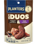 PLANTERS Nut Duos, Peppercorn Pistachios & Parmesan Cashews, Roasted, 5 Oz | Flavored Nuts. 0g Trans Fat. Plant Based Protein. Resealable Bag. Snacks for Adults. Party Mix, Party Snacks