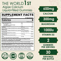 Plant Based Calcium Supplement 600Mg With Vitamin D3 K2, Zinc For Bone Strength, Sustainably Sourced Algae Calcium Magnesium 2:1 Ratio, Sugar Calcium Gummies 70+ Trace Minerals, Vegan, 60 Counts