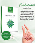 Healthspan Chondroitin (90 Tablets) | High Strength 90% Grade Chondroitin Sulphate | with Added Vitamin C to Support Healthy Bones and Joints | Gelatin Free