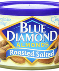 Blue Diamond Almonds, Sweet Honey Roasted Classic Flavor, GMO Free, Kosher, No Gluten Ingredients or Artificial Flavors, Great for On-The-Go, Pantry Staple, Dessert, Holidays, Lunch, Charcuterie, 6 oz. Can