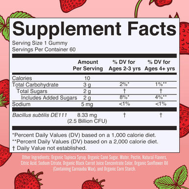 Maryruth Organics Kids Probiotics for Digestive Health | USDA Organic Probiotic Gummies | 2 Month Supply | Probiotics for Kids | Immune Support | Gut Health Supplement | Vegan | Non-GMO | Gluten | 60 Count