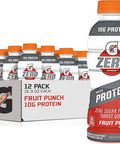 Gatorade Zero With Protein, 10g Whey Protein Isolate, Zero Sugar, Electrolytes, 3 Flavor Variety Pack, Liquid, Bottle, 16.9 Fl Oz, 12 Pack