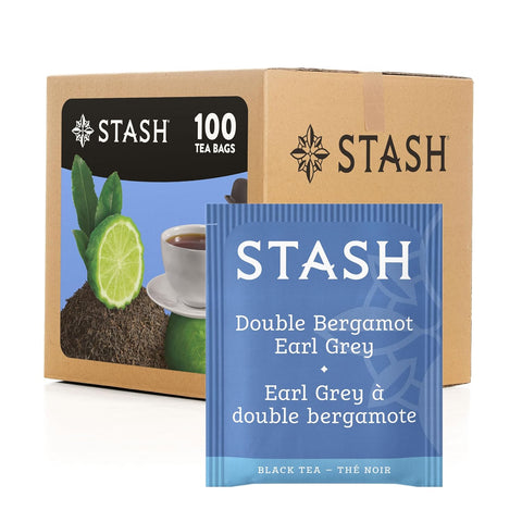 Stash Tea Peppermint Herbal Tea, Box of 100 Tea Bags | Cooling, brisk peppermint flavor with refreshing herbal notes, Non-GMO Project Verified and foil-sealed freshness