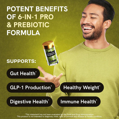 Akkermansia Probiotic 320 Billion Cfu Glp-1 Probiotic And Prebiotic Akkermansia Muciniphila Probiotics For Women Digestive Health Inulin Prebiotic Fiber Capsules Astaxanthin & Berberine 120 Count