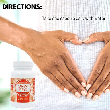Omnitritions Omni Pro Probiotic Supplement 24/7 Digestive Support 90 Capsules