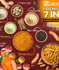 2packs 7 in 1 Turmeric Curcumin + Apple Cinder Vinegar Capsules, Equivalent to 5010mg, 6 Month Supply with Ashwagandha, Ginger, Garlic Bulb, 95% Standardized Curcuminoids, Joint & Absorption Support
