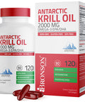 Bronson Antarctic Krill Oil 2000 Mg With Omega-3S Epa Dha Astaxanthin And Phospholipids 120 Softgels (60 Servings)