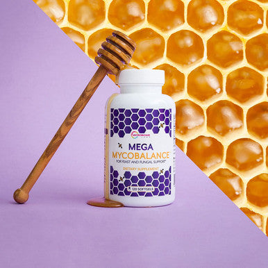 Microbiome Labs MegaMycoBalance - Supports Healthy Yeast & Fungal Balance with Undecylenic Acid & Bee Propolis Extract - Vaginal Health Supplements for Women (180 Softgels)