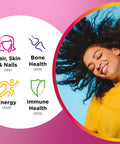 Centrum Multigummies Multi+ Beauty Dual Action Multivitamin Specially Designed With Biotin For Healthy Hair Skin And Nails Cherry/Berry/Orange Flavors - 100 Count
