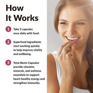 Force Factor Total Beets Beetroot Superfood Formula with Beet Root Powder, Beet Supplement with Vitamins, Minerals, and Antioxidants, Immune Support Supplement, 90 Vegetable Capsules