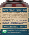 Deva Vegan Omega-3 DHA EPA Supplement Once-Per-Day Softgel 300 MG - Carrageenan Gelatin & Gluten - Non-Fish Algae Oil Fatty Acids - 90 Softgels