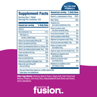 Bariatric Fusion Multivitamin With Iron Complete Chewable