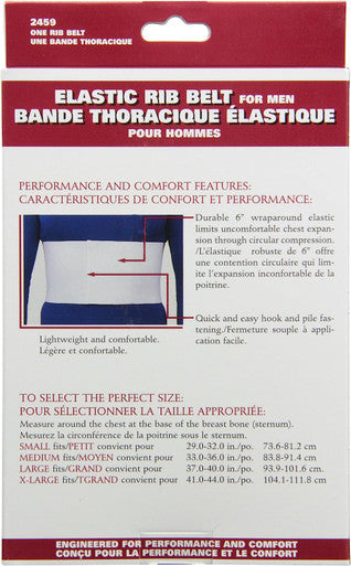 OTC Elastic Rib Belt for Men, Large