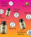 HERBALICIOUS Quinine Capsules - Cinchona Officinalis Bark Herbal Supplement For Muscle, Cramp Defense And Overall Digestive Health - All-Natural Quinine Sulfate Pills, 500Mg Per Capsule, 100 Tablets