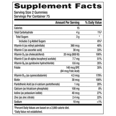Centrum Women's Multivitamin Gummies, Tropical Fruit Flavors Made from Natural Flavors, 150 Gummies