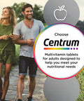 Centrum Advance Multivitamin Tablets For Men And Women Vitamins With 24 Essential Nutrients Including Vitamin C D And Zinc 60 Ct (Packaging And Tablet Colour May Vary Slightly)