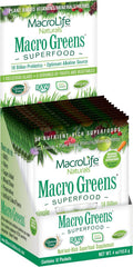 Macrolife Naturals Macro Greens Powder 38 Superfood Probiotic Antioxidant Enzyme & Herbal Supplement Immunity Energy Cleanse - Non-Gmo Vegan Gluten- Dairy- (12 Servings)