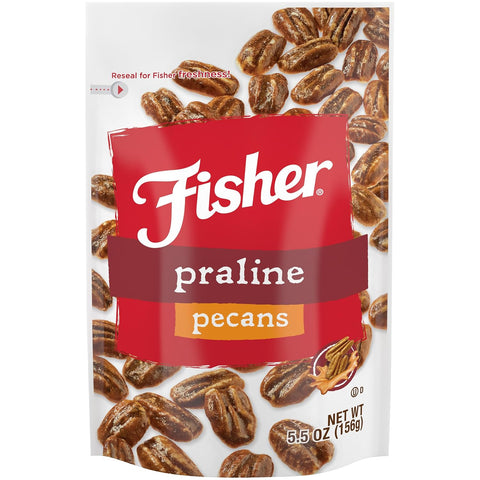 Fisher Snack Glazed Pecans Candied, 24 oz, Pack of 1 | Junior Mammoth Candied Pecans, Perfect For Gifting Or Personal Enjoyment, Crunchy, Irresistibly Sweet