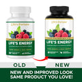 Life's Fortune Life's Energy Advanced Multi-Vitamin and Mineral for Men & Women Non-GMO - Super Greens - ORAC Berries - AntiOxidants - Enzymes - Iron Free - GMP Tested 60 Veggie Tablets