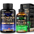 NUTRAHARMONY Organic Mullein Drops & Magnesium Citrate Capsules