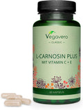 L-Carnosine 500mg VegaveroÃƒâ€šÃ‚Â® | Premium Formula with Natural Vitamin C & E | NO Additives | 60 Vegan Capsules