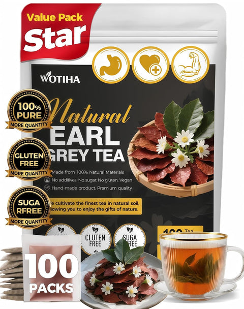 WOTIHA 50 Count Premium White Mulberry Leaf Tea Bags - 100% Natural & Pure, Improves Digestion, Supports Wellness, Slightly Sweet & Refreshing,Non-GMO Caffeine-Free, Additive-Free, Sugar-Free, Vegan