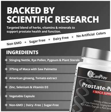 CanPrev ProstatePro Maca Support - 100 Veg Capsules
