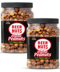 BEER NUTS Original Peanuts, Resealable Jar, Sweet and Salty, Gluten-Free, Kosher, Low Sodium Peanut Snacks (19oz)