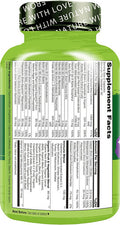 NATURELO Whole Food Multivitamin + Immune Blend with Elderberry & Mushrooms - Complete Multivitamin with Extra Immune Support - C , D3 , Zinc , Elderberry , Reishi , Shitake - 60 Vegan Capsules
