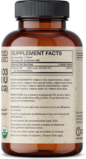 Futurebiotics Vitamin D3 10,000 IU (250 MCG) Supports a Healthy Immune Response, Helps Maintain Strong Bones and Muscles, 360 Organic Tablets