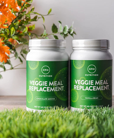 MRM Nutrition Veggie Meal Replacement Protein | Chocolate Mocha Flavored | 22g complete plant based protein | Meal on-the-go | Mediate hunger | Balanced macronutrient formula | 28 servings