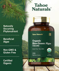 Carlyle Chlorella Blue Green Algae 500Mg | 200 Quick Release Capsules | Non-Gmo, Gluten Free | Tahoe Naturals