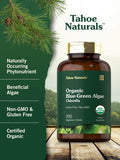 Carlyle Chlorella Blue Green Algae 500Mg | 200 Quick Release Capsules | Non-Gmo, Gluten Free | Tahoe Naturals