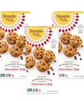 Simple Mills Almond Flour Chocolate Chip Cookies, Gluten Free and Delicious Crunchy Cookies, Organic Coconut Oil, Good for Snacks (Packaging May Vary)