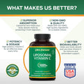 Life's Fortune Liposomal Vitamin C 2100 mg Fast Acting Absorption Higher Bioavailability Supporting Immune System High Antioxidant Supplement Formula Collagen Booster 180 Capsules