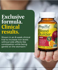 MegaFood Blood Builder - Iron Supplement Clinically Shown To Increase Iron Levels Without - Iron Supplement For Women With Vitamin C Vitamin B12 And Folic Acid - Vegan - 90 Tabs