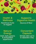 Amazing Grass Greens Blend Superfood Capsules: Super Greens with Spirulina, Chlorella, Beet Root Powder, Digestive Enzymes & Probiotics, 150 Capsules (Packaging May Vary)