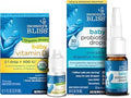 Mommys Bliss Organic Baby Vitamin D Drops 100 Servings (Pack of 1) with Baby Probiotic Drops Everyday 30 Servings (Pack of 1)