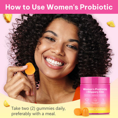 GMOLARSUSCO Feminine Probiotics Gummies for Women Vaginal Probiotics Feminine Balance pH Gummies for Healthy Odor Yeast Balance Flora Gut Health Immune System with Slippery Elm Prebiotics & Lactobacillus Bl 60 Gummies