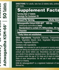 Nature's Bounty Anxiety & Stress Relief Ashwagandha Ksm-66 Tablets 50 Count